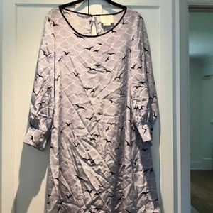 Kate Spade size 10 seagull silk dress.